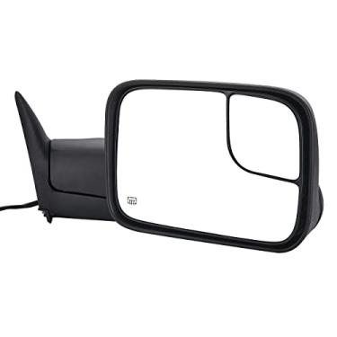 Imagem de ZAPOSTS Espelhos de reboque de reposição aptos para Dodge Ram 1500 Ram 1500 1998 1999 2000 2001, Ram 2500 Ram 3500. Caminhonete Aquecido Manual Dobrável Espelho Lateral Lado do Passageiro