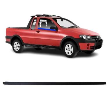 Imagem de Pestana Externa Porta Direita Fiat Strada 2005 a 2011 Borrachauto