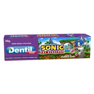 Imagem de Creme Dental Dentil Kids Sonic The Hedgehog Sabor Tutti Frutti 50g