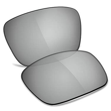 Imagem de TRUSHELL Lentes de reposição polarizadas para óculos de sol Ray-Ban Justin RB4165 54 mm prata espelhado - Polarizadas