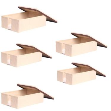 Imagem de Caixa Sapateira com visor e tampa pequena para organizar - L 20cm x A 