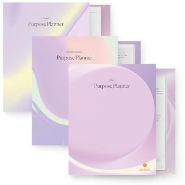 Imagem de Switch Research Pacote planejador de propósito: conjunto completo de planejador de objetivos apoiado por psicólogos para desenvolver uma vida de propósito - 3 livros de planejadores de produtividade