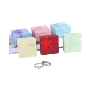 Imagem de Conjunto de 12 Caixas para Joias Coloridas (4x4x3cm) - Ideal para Brin