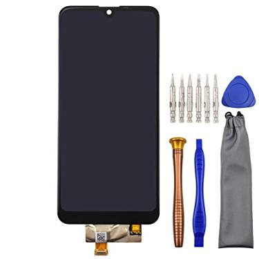 Imagem de Tela de substituição LCD Touch Digitalizador Assembléia para LG Q60 K50 15.9 cm Preto LM-X525 LMX525BAW LMX525EAW LM-X520 802LG LMX520EMW LMX520BMW com kit de ferramentas