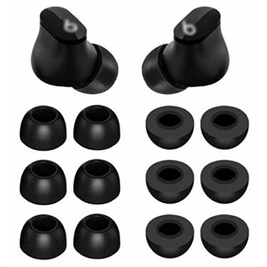 Imagem de Espuma de memória de substituição de tamanho médio compatível com Beats Fit Pro/Studio Buds + pontas de ouvido, ajuste de ruído na capa confortável, sem dor de silicone para Beat Fit Pro/Studio Buds -