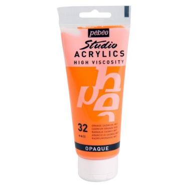 Imagem de Tinta Acrílica Pébéo 100ml 32 Cad Orange