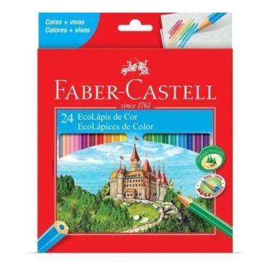 Imagem de Lápis De Cor Ecolapis Faber Castell 24 Cores