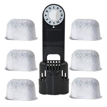 Imagem de Pacote com 6 cartuchos de filtro de água de carvão de substituição da Joyparts com kit de iniciação combo para sistema único de preparação Keurig