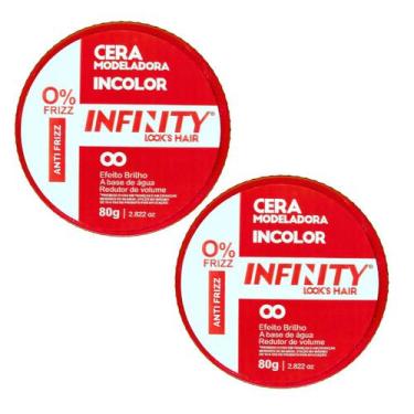 Imagem de Kit 2 Cera Modeladora Antifrizz Incolor 80g - Infinity