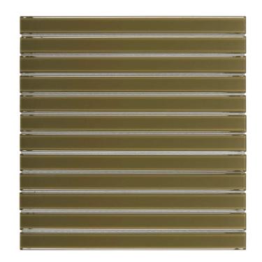 Imagem de Pastilha De Vidro Lisa 30cmx 30,9cm Filetto Glass Mosaic (placas) Verde Oliveira