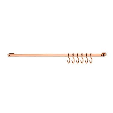 Imagem de Barra De Piatina Em Aço Carbono Bella Cucina 45Cm 7 Peças Future Rose Gold