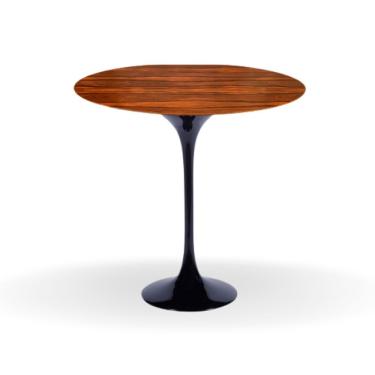 Imagem de Mesa Bistrô Saarinen 60 Cm Tampo Pau Ferro Base Preta Cor Preto