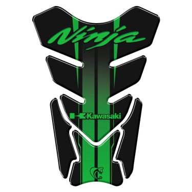 Imagem de Protetor De Tanque Adesivo Moto Kawasaki Ninja Verde Verde E Preto