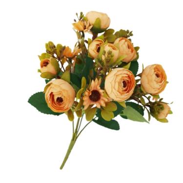 Imagem de Flor Artificial Buquê Camélia E Margarida 30cm