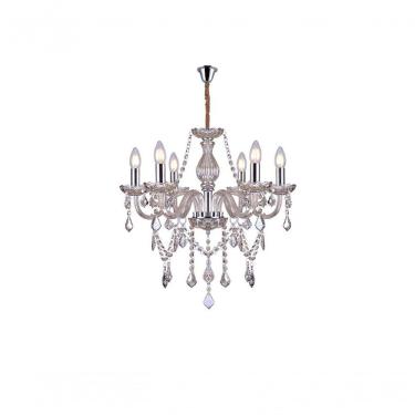 Imagem de Lustre Glam Maria Tereza Champanhe 6 Braços E14 Taschibra