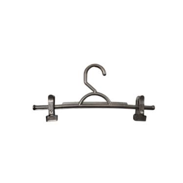 Imagem de Kit 100un. Cabide Saia Preto Adulto Fixo C- Presilha Pp Preto