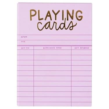 Imagem de Pippi Post Lilac Library Card Themed Deck of Playing Cards, Cool Poker Deck of Cards for Game Night Fun, Gifts for Those Who Have Everything (No Jokers)