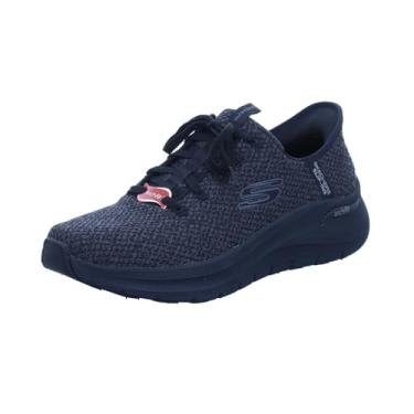 Imagem de Skechers Tênis masculino Slip-ins: Arch Fit 2.0 - Look Ahead Knit Lace Up Slip On, Preto/preto, 9.5 X-Wide
