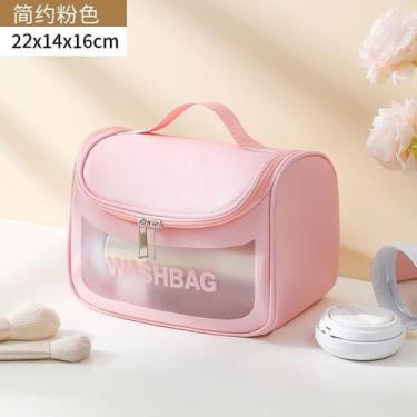 Imagem de Bolsa Necessarie Transparente WashBag Impermeável - oem