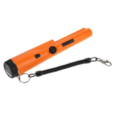 Imagem de Detector de Metais Pinpointer, 360° à Prova D'água Detector de Metais Com 2 Modos, Luz LED, Varinha de Ponteiro Profissional Portátil para Caça Ao Tesouro, Adultos, Crianças (Laranja)