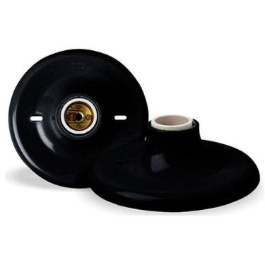 Imagem de Plafon Ilumi Preto E27 Soquete Porcelana Plafonier 250V