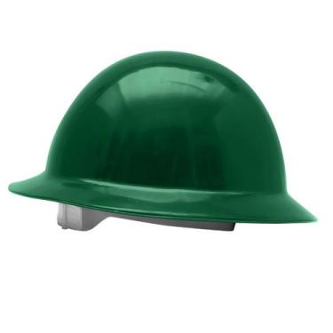Imagem de Capacete de Segurança Tipo Eletricista Aba Total Verde Escuro C.A. 258