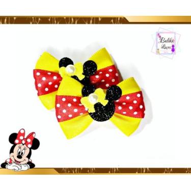 Imagem de Laço pet minnie - Balika Laços, Cores Lisas Variadas com Estampa Poá, 