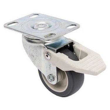 Imagem de Rodizio Girat. 2pol. R210 Anti-risco Placa C/ Freio 30kg Por Roda - RO