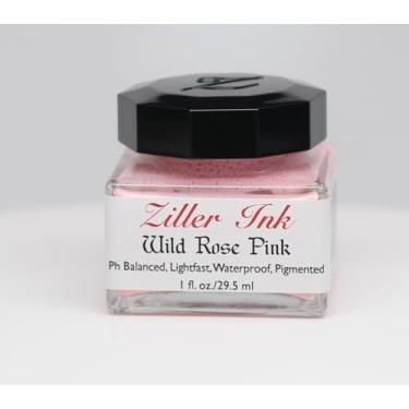 Imagem de Ziller's Ink Tinta de caligrafia rosa selvagem, frasco de 28 ml