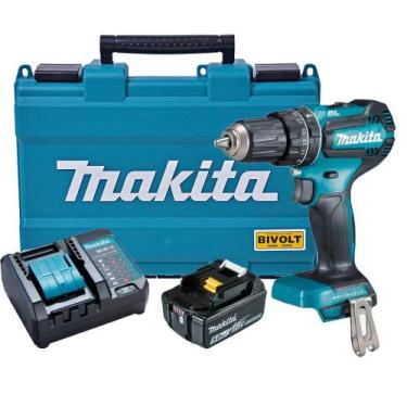 Imagem de Parafusadeira Furad. 18V DHP485Z Bateria 5Ah E Maleta Makita