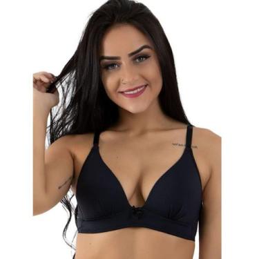 Imagem de Sutiã Básico Com Bojo Preto - DILUXO, Feminino, GG, Preto