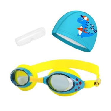 Imagem de Kit Natação Infantil com Óculos Estojo e Touca Coleção Estrelas - Hero