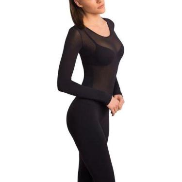 Imagem de Blusa Segunda Pele Loba Lupo Manga Longa Fio 60 845-001, GG, Preto