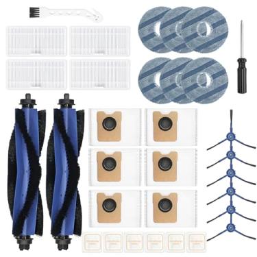 Imagem de Kit de acessórios de 32 peças para aspirador de pó Eufy Robot Omni C20 – Inclui: 2 escovas principais, 4 filtros HEPA, 6 esfregões, 6 escovas laterais, 6 sacos de pó, 6 comprimidos perfumados, 1