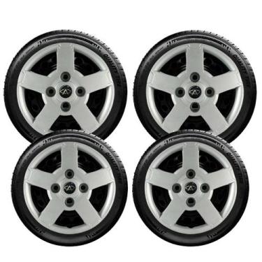 Imagem de Jogo Calota Chery Qq 2011 2012 2013 2014 2015 Aro 13 013