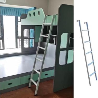 Imagem de Escada De Beliche Escada De Escalada Universal De Chão, Escada Inclinada Interior Com Pedal De 34 Cm, Escada De Beliche De Alumínio Para Dormitório Doméstico/Rv/Universitário, 150cm/59"