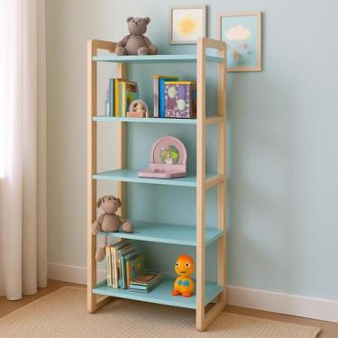 Imagem de Prateleira Multiuso MDF Madeira Pinus Contemporânea - Quality, Menta