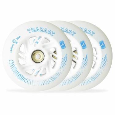 Imagem de Jogo de Rodas Traxart LED Azul 110mm/85A DY-002