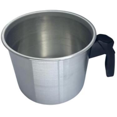Imagem de Fervedor Leiteira Canecão de Alumínio Escovado 14cm eficiente leite ca