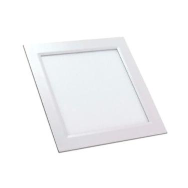 Imagem de Plafon LED Embutir 18W Quadrado  Luz Branco Quente, Bivolt - LuminaLed