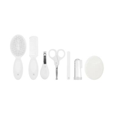 Imagem de Kit Higiene Cuidados Saúde Bebê 7 Pçs Com Bucha Pimpolho