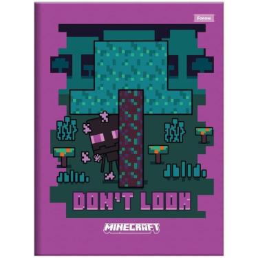 Imagem de Caderno Brochura Capa Dura Universitário Minecraft 80 Folhas Foroni Estampa 8