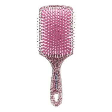 Imagem de Escova De Cabelo Desembaraçante Raquete Glitter Marco Boni, Vermelho