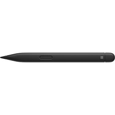 Imagem de Microsoft Surface Slim Pen 2 Preto fosco - Conectividade Bluetooth 5.0-4.096 pontos de sensibilidade à pressão - Crie em tempo real com tinta zero de força - Faça anotações naturalmente com motor