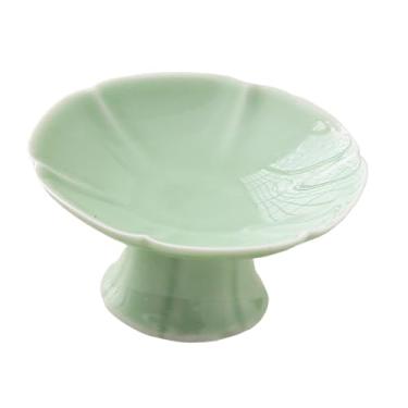 Imagem de ＫＬＫＣＭＳ Pedestal de Cerâmica para Doces e Fruteiras, Verde claro