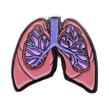 Imagem de Broche Esmaltado de Anatomia Renal - Joia Médica para Médicos e Enferm