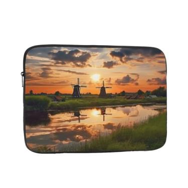 Imagem de Capa para laptop, linda vista dos Países Baixos, bolsa para laptop, capa protetora para notebook de 10 polegadas