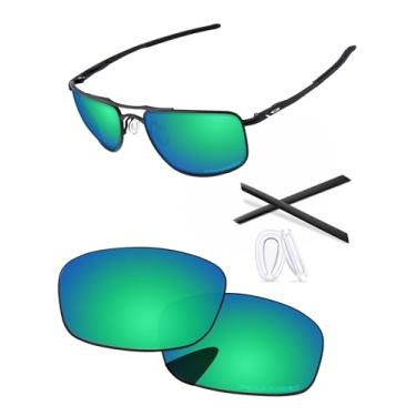 Imagem de PapaViva Lentes de substituição para óculos de sol Oakley Gauge 8 L OO4124 62 mm, Verde esmeralda, Gauge 8 L