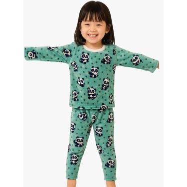 Imagem de Conjunto Infantil Fleece Estampado Brilha No Escuro Meninas - Wju Jean