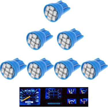Imagem de Atmufelp 7 peças t10 lâmpada led instrumento medidor cluster kit painel painel painel lâmpadas LED azul substituição para Ford 1993-1996 Bronco F150 F250 F350 caminhão Ford 1980-1986 F100 F150 F250